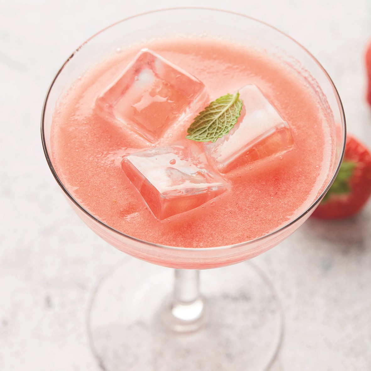 Aardbei - watermeloen Mocktail